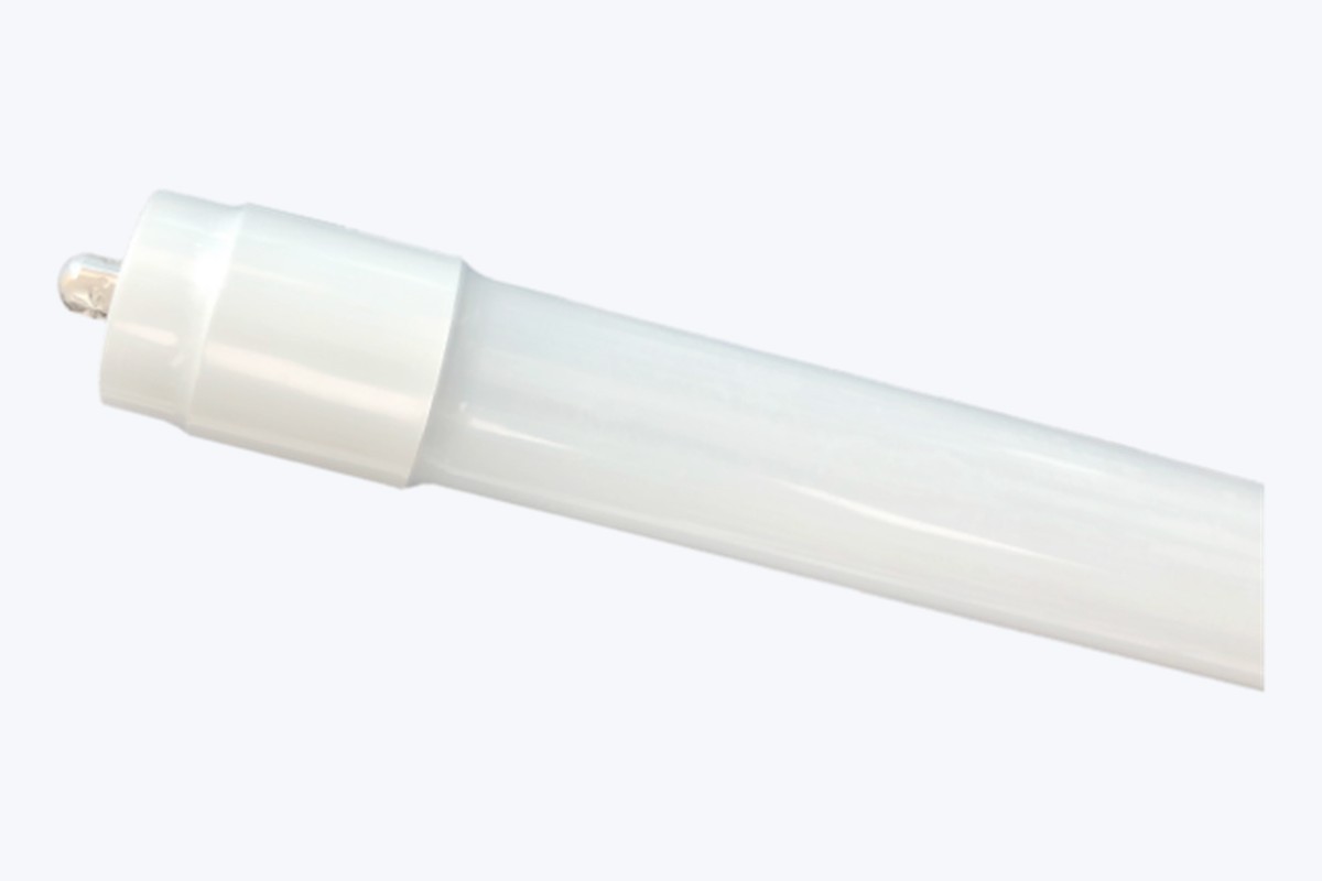 METRO Tube 8 LED T-8 tube lamp — polymer-coated seamless glass body with single-pin theft-resistant base