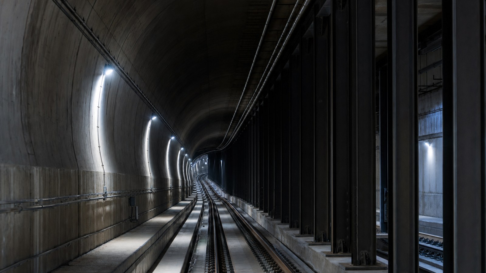 Newark City Subway / NJ TRANSIT Light Rail &mdash; MTLx LED tunnel fixtures