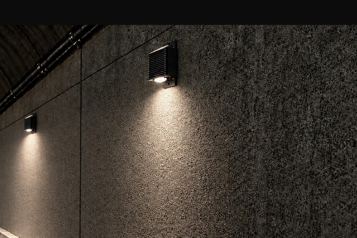 Compact MTLx Mini sealed fixture on a tunnel wall